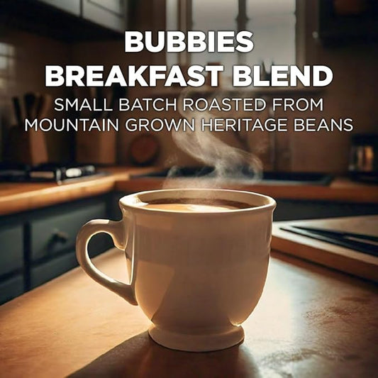 Maud's Breakfast Blend Coffee Pods, 18 ct, Light Roast Coffee in Recyclable Single Serve Pods – 100% Arabica Beans, Compatible with Keurig K Cups Maker