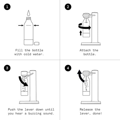 Aarke Carbonator lll, Sparkling & Carbonation Water Machine, Stainless Steel with PET BPA-Free Reusable Bottle Volume 1L/34 fl oz (Hammertone Grey)
