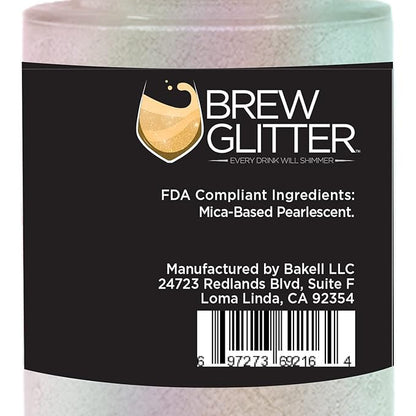 Blue Iridescent Brew Glitter Edible Glitter for Drinks, Cocktails, Beer, Garnish Glitter & Beverages | 100% Edible & Food Grade | Vegan, Gluten, Nut Free (25g Spray Pump, Blue Iridescent)