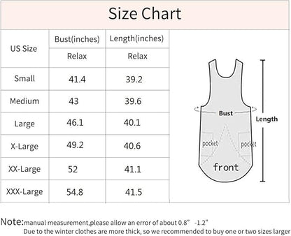 Women's Pinafore Square Apron Baking Cooking Gardening Works Cross Back Cotton/Linen Blend Dress with 2 Pockets