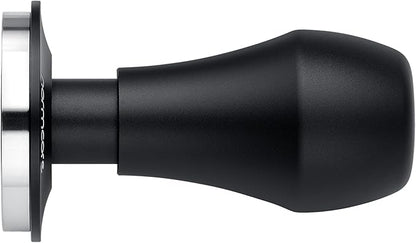 Normcore 45.5mm Coffee Tamper V4.1 with Click Sound Feedback, Spring Loaded Tamper with 304 Stainless Steel Flat Base Fits Flair Pro and Pro 2, Anodized Aluminum Handle with Silicone Stand, Black