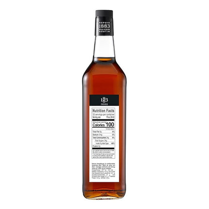 1883 Maison Routin - Caramel Syrup - Made in France - Glass Bottle | 1 Liter (33.8 oz)