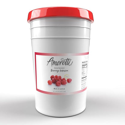 Amoretti - Raspberry Beverage Infusion - Drink Mix & Water Enhancer with Pump for Flavoring Cocktails, Waters, Teas, and other Beverages, Preservative Free