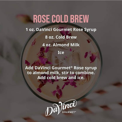 DaVinci Gourmet Rose Syrup, 25.4 Fluid Ounces (Pack of 1)