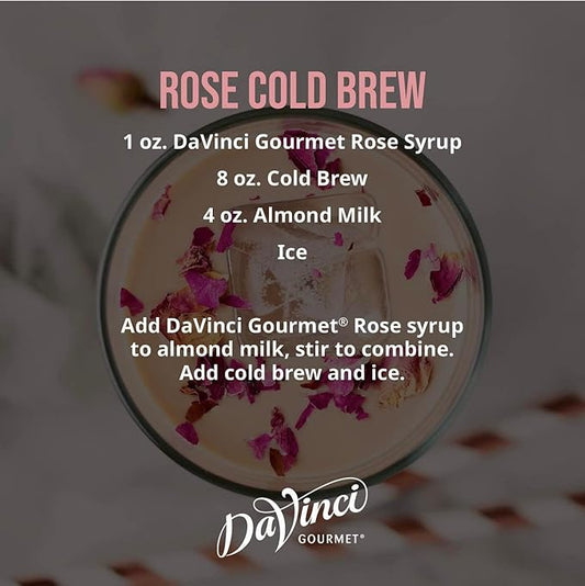 DaVinci Gourmet Rose Syrup, 25.4 Fluid Ounces (Pack of 1)