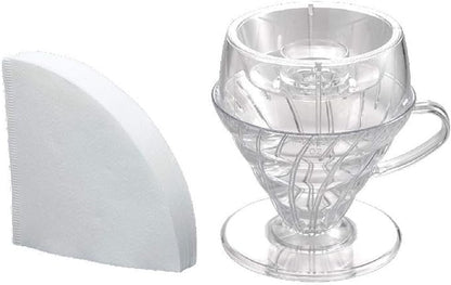 Hario V60 Drip-Assist Set, Size 02, Clear