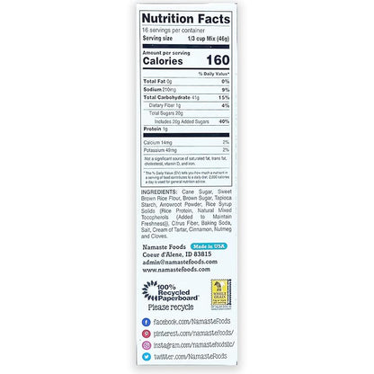 Namaste Foods, Gluten Free Spice Cake Mix, Allergen-Free,26 Oz (Pack of 6)