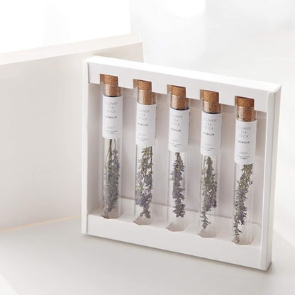 KKOKDAM Fancy Tea Gift Set – Korean Mint Blooming Flowers from South Korea - 5 Premium Flower Tea Sticks, Perfect as Unique Gifts or Gifts for Women