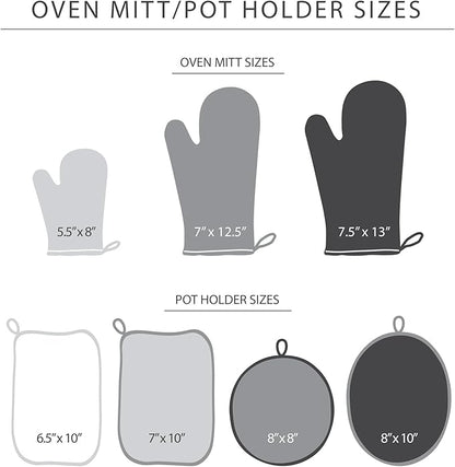 KitchenAid Asteroid Pot Holder 2-Pack Set, Charcoal Grey, 7"x10"