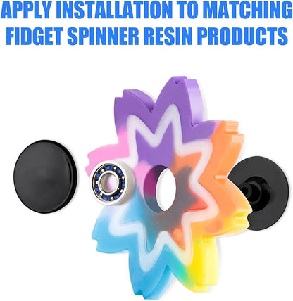 NiArt Fidget Spinner Toy DIY Bearing with Caps Set 24-Pack, MR137 0.5" Single-Sealed Chrome Steel Bearing Balls Replacement High Speed 13mmx7mmx4mm Epoxy Resin Casting Craft Skateboard Stress Reliever