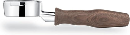 LILQ 58mm Bottomless Naked 2 Ears Portafilter Compatible with E61 Grouphead Machines– Includes 18–20g Basket (Walnut, 58mm For E61)