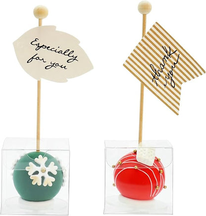 100pcs 2x2x2 Inch Clear Cake Pop Boxes with Hole Top Clear Favor Boxes Macaron Box Clear Treat Box for Birthday Wedding Party