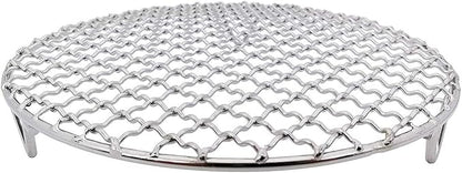 Versatile Round 304 Stainless Steel Cooling Rack Baking,Heat Resistant Rust Proof Sturdy Durable Dia 7"