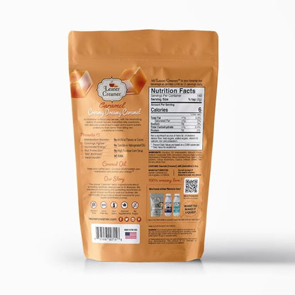 Leaner Creamer Coconut Creamer with Superfood Ingredients – Non-Dairy, Sugar-Free, Keto, Gluten-Free Powdered Coffee Creamer – Caramel – 280g