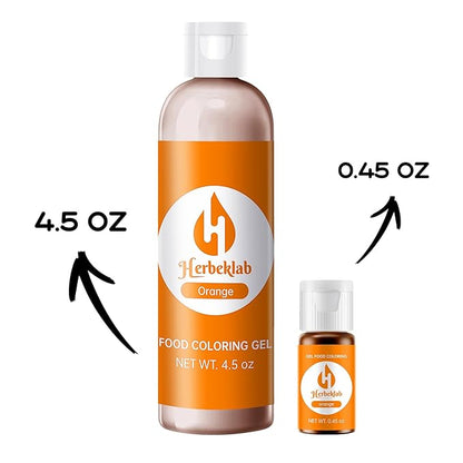 Orange Gel Food Coloring 4.5 oz Professional Grade Orange Food Dye Concentrated Gel Food Coloring for Icing Baking Cake Decorating Cookie