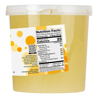 Tea Zone 7 lbs Lemon Popping Pearls