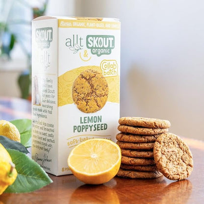 Skout Organic Soft Baked Cookie Variety Pack (3 Pack) | Soft Baked Cookies | Plant-Based | Vegan | Gluten, Dairy, & Soy Free (3 Pack, Lemon Poppyseed)