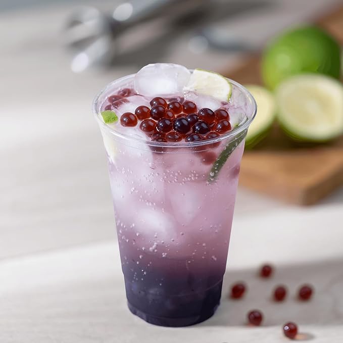 Tea Zone [1 Pound] Blueberry Popping Pearls, Bursting Pearls for Teas, Shakes, Smoothies, Dessert Toppings