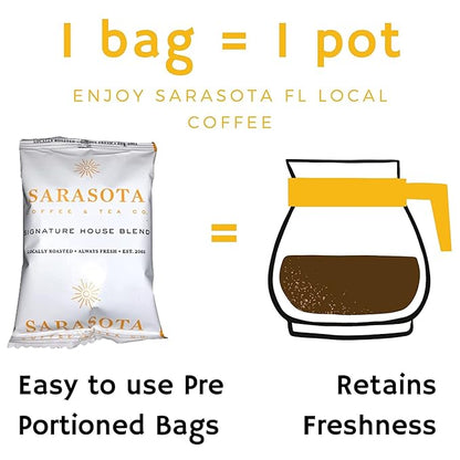 Ground Coffee | Gift Set Sampler Pack Variety Medium, Dark, & Flavored Roast Low Acid Mold Free Pouches | Gourmet Bulk Packets | Highest Rated Individual Premeasured Powder Bags for 12 Cup Drip Maker