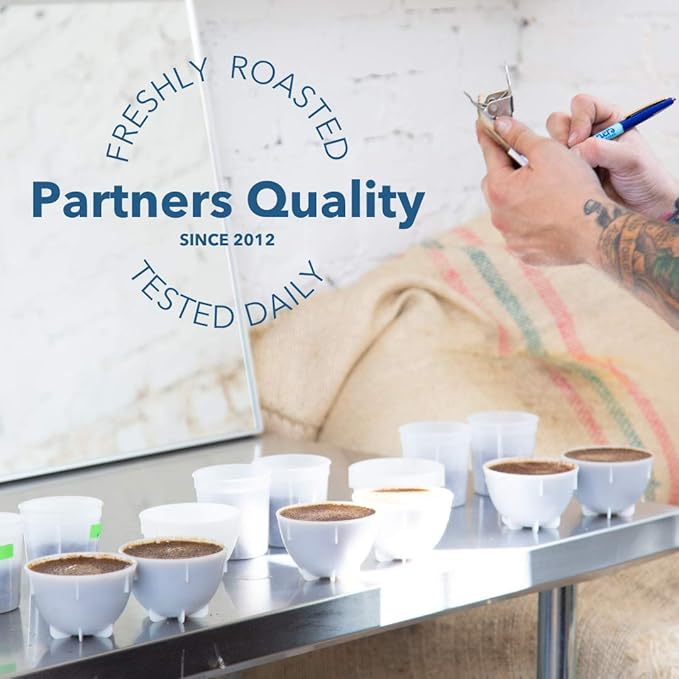 Partners Coffee Roasters, Flatiron Blend, Whole Bean Coffee - 12 Ounce - Medium-Dark Roast
