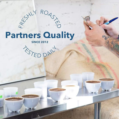 Partners Coffee Roasters, Flatiron Blend, Whole Bean Coffee - 12 Ounce - Medium-Dark Roast