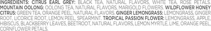 Tea Forte Demoiselle Premium Tea Presentation Box Tea Gift Sampler, 20 Count, 2 of Each Variety Individually Wrapped Handcrafted Pyramid Infuser Bags