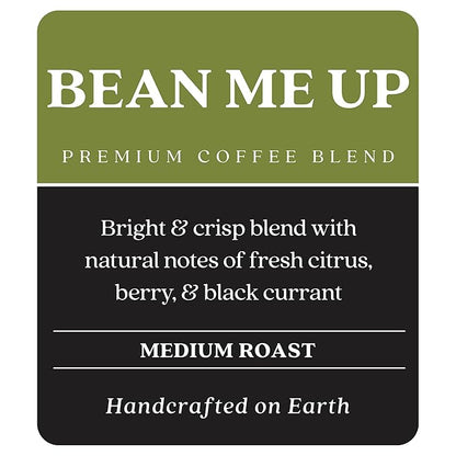 Copper Moon Single Serve Coffee Pods for Keurig K-Cup Brewers, Light Roast, Bean Me Up Blend, 72 Count