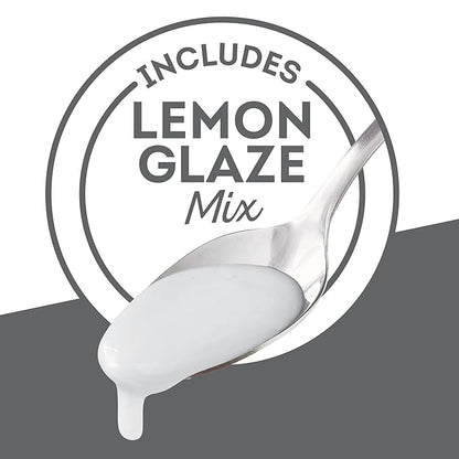 Krusteaz Meyer Lemon Pound Cake Mix with Lemon Glaze Mix, 16.5-Ounce Box (Pack of 12)