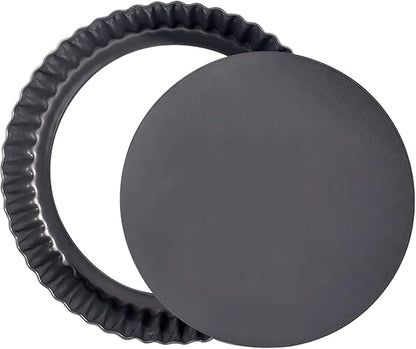 9 Inch Fluted Tart Pan Fruit Pie Pans With Removable Base Nonstick Coating Tarts Molds for Baking Supply For Pizza Tartlet Cake Quiche