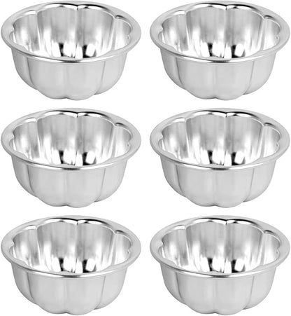 Cup Cake Molds Aluminum for Jello Nonstick Pudding Pan Cupcake Muffin Cups Cake Tartlets Baking Tool (3.5 x1.6inch)