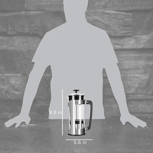 ESPRO - P5 French Press Coffee Maker – Patented Double Microfilter for Sludge and Grit Free Coffee – Made in Taiwan, Black, 18 oz