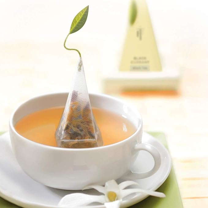 Tea Forte Assorted Herbal Petite Presentation Box Tea Gift Set Sampler, 10 Count, 2 of Each Variety Individually Wrapped Handcrafted Pyramid Infuser Bags