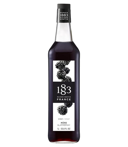 1883 Blackberry Syrup for Drinks, Made in France, 1 Liter Glass Bottle