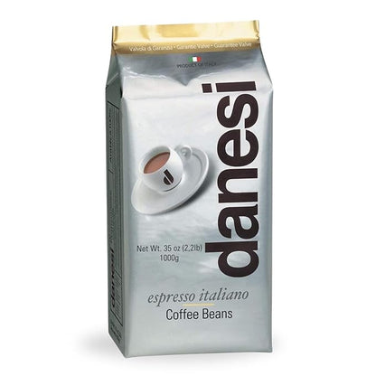 Danesi Caffe Italian Whole Coffee Beans - Espresso Coffee Beans and Medium Roast Whole Bean - Perfect for Espresso Machines, French Press, and Home Brewing - Gold (2.2 lb)