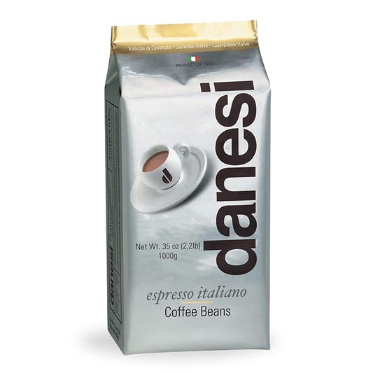 Danesi Caffe Italian Whole Coffee Beans - Espresso Coffee Beans and Medium Roast Whole Bean - Perfect for Espresso Machines, French Press, and Home Brewing - Gold (2.2 lb)