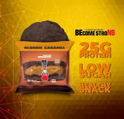 Become Strong High Protein Cookies, 25g Protein, 3g Sugar, BNG Cookies (10 ct.) (Blondie Caramel)