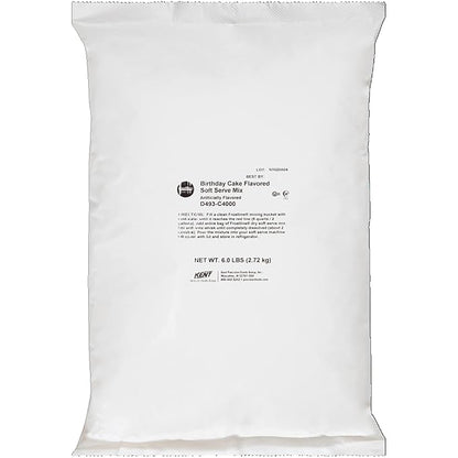 Frostline Birthday Cake Soft Serve Ice Cream Mix, Lactose & Gluten Free - Just Add Water, Dairy, or Dairy Free Alternative, Use with Blender, Countertop Ice Cream Maker, Soft Serve Machine - 6 lb Bag