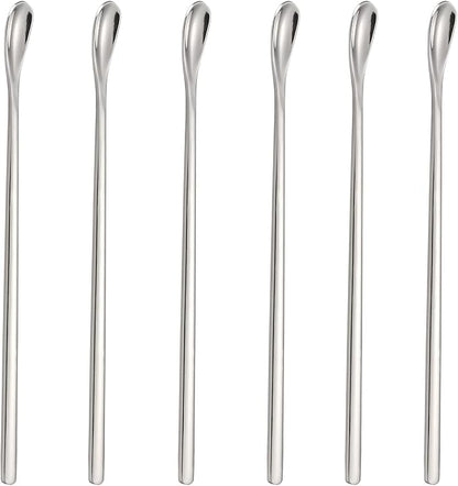 Stainless Steel Coffee Stirrers Spoons 6 Pieces Ice Tea Long Spoons Drink Stir Sticks Spoon for Bar Coffee Cocktail…