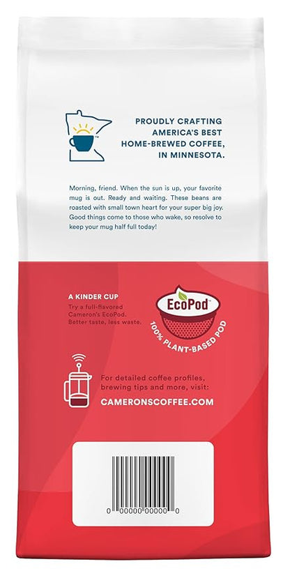 Cameron's Coffee Dark Chocolate Mocha Flavored Ground Coffee, Light Roast, 100% Arabica, 12-Ounce Bag, (Pack of 1)