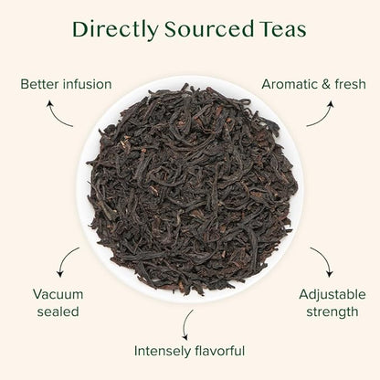 VAHDAM Nilgiri Breakfast Black Tea (150+ Cups/12oz) - Robust & Flavory Loose Leaf Tea | Single Origin, Vacuum Sealed Pack