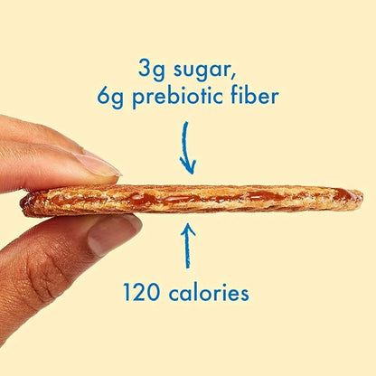Rip Van Wafels Dutch Caramel & Vanilla Stroopwafels - Healthy Snacks - Non GMO- Keto Friendly - Office Snacks - Low Sugar (3g) - Low Calorie- 48 Pack