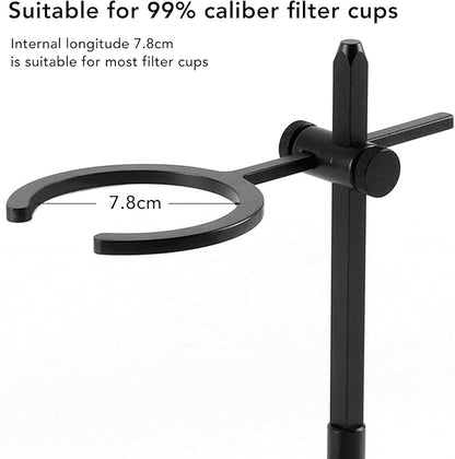 AUNMAS Adjustable Aluminum Alloy Pour Over Coffee Stand Dripper Station, Easy To Operate, Portable for Home and Office Use