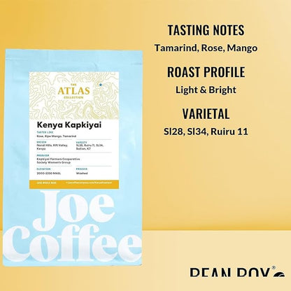 Kenya Kapkiyai - Roasted by Joe Coffee Company - Whole Bean Coffee - 2 Pound Bag