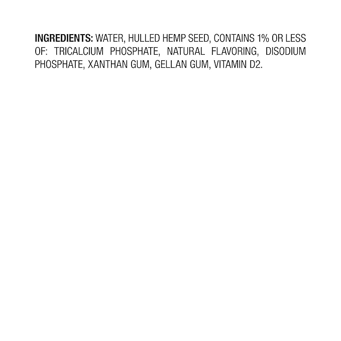 Pacific Foods Hemp Original Unsweetened Plant-Based Milk, Keto Friendly, 32 Fl Oz (Pack of 12)