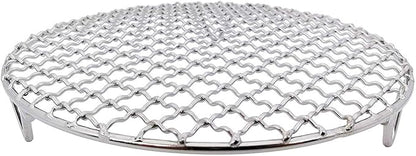 Versatile Round 304 Stainless Steel Cooling Rack Baking,Heat Resistant Rust Proof Sturdy Durable Dia 9.5"
