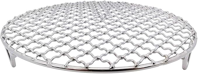 Versatile Round 304 Stainless Steel Cooling Rack Baking,Heat Resistant Rust Proof Sturdy Durable Dia 8.9"