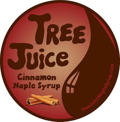 Tree Juice Cinnamon Maple Syrup | 100% Pure Grade A Maple Syrup | All Natural, Non GMO, Vegan, Gluten Free, Vegetarian, Paleo | 12 Ounce Bottle