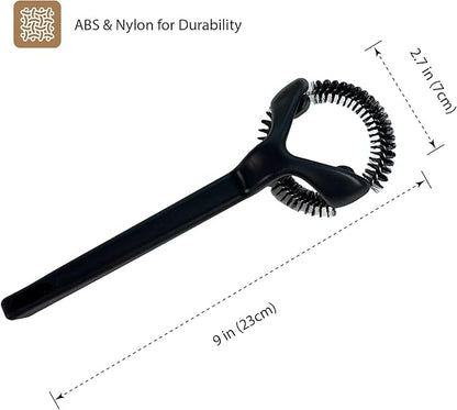Espresso Machine Cleaning Brush for 58mm Grouphead, Detachable 360° Nylon Cleaning Bristles