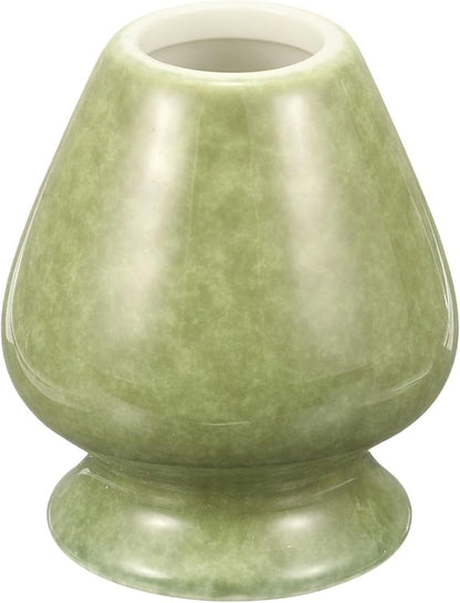 HARFINGTON Ceramic Chasen Stand 70mm Matcha Whisk Holder Teas Set Whisks Stand Traditional Matcha Tea Chasen Holder Tea Set Accessories for Tea Tasting, Matcha Green