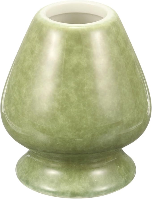 HARFINGTON Ceramic Chasen Stand 70mm Matcha Whisk Holder Teas Set Whisks Stand Traditional Matcha Tea Chasen Holder Tea Set Accessories for Tea Tasting, Matcha Green